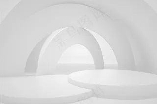 白色大气简约柔光展台背景