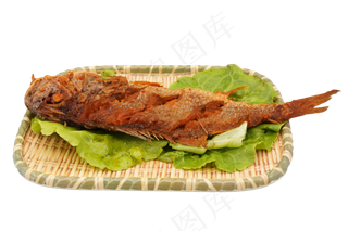 编织餐盘小黄鱼