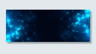 抽象的蓝色散景光闪闪发光的旗帜banner
