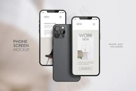 手机和屏幕-ui ux应用程序演示模型样机 手机和屏幕-ui ux应用程序演示模型样机