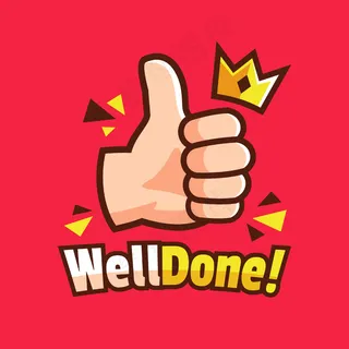 拇指向上的手与皇冠插图