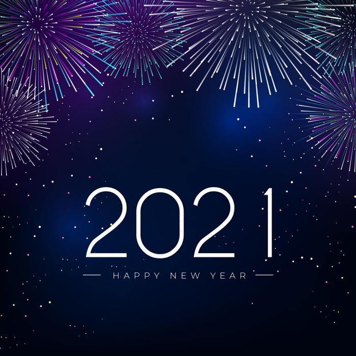 烟花2021年新年背景eps,ai矢量模版下载