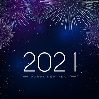 烟花2021年新年背景