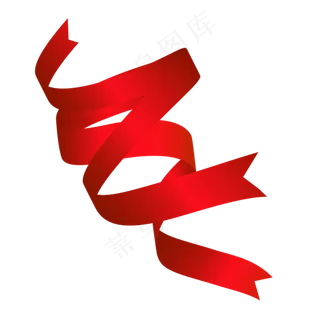 红色七夕八一七一丝带彩带