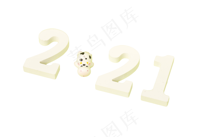 2021创意数字牛年(2053X2405(DPI:300))