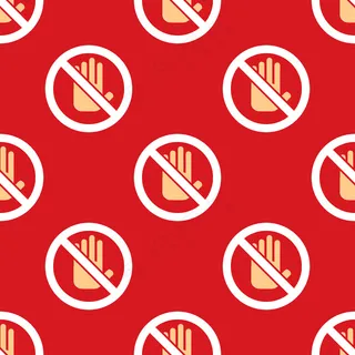 没有进入手图标模式。停车标志背景