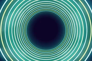 圆形霓虹灯背景设计