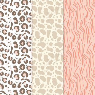 现代动物印花图案