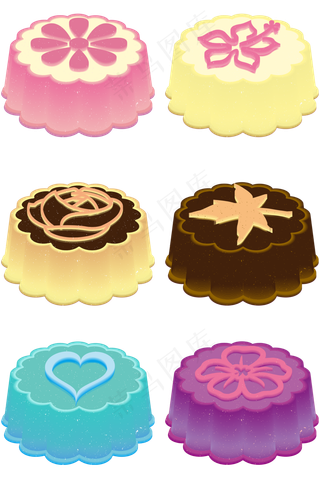 中秋月饼冰皮套图