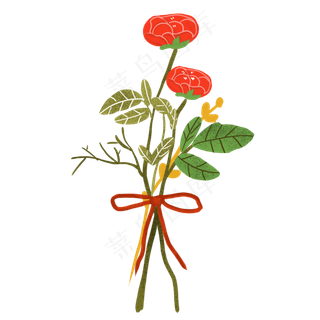 卡通花束装饰