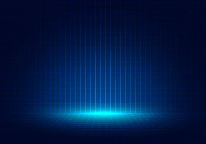 抽象蓝格子透视设计背景eps,ai矢量模版下载