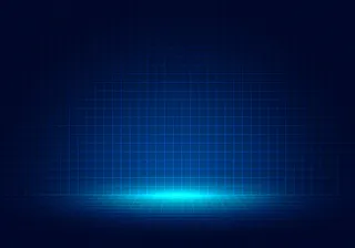 抽象蓝格子透视设计背景