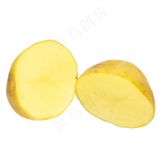 黄色切开土豆
