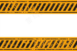 警告样式黄色和黑色条纹背景