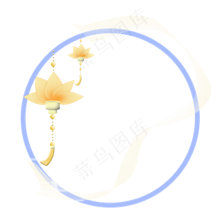 中秋节国风边框