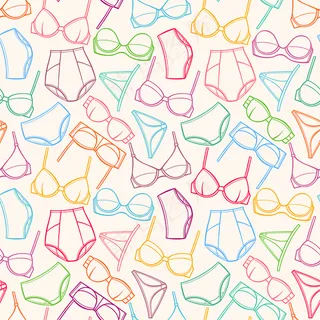 无缝背景搭配漂亮的女性彩色内衣 无缝背景搭配漂亮的女性彩色内衣