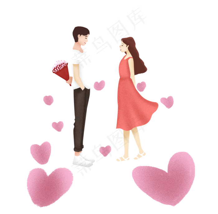 七夕情人节爱心浪漫情侣