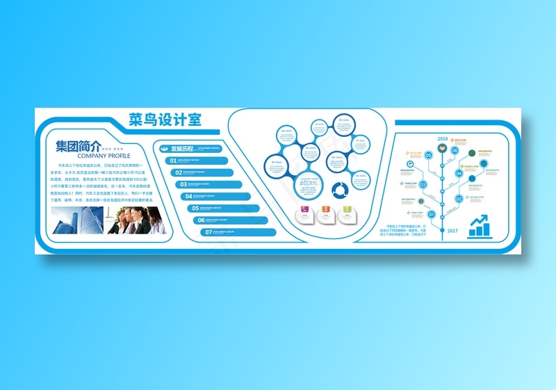 企业文化墙ai矢量模版下载