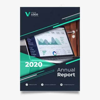 带照片的摘要年报模板