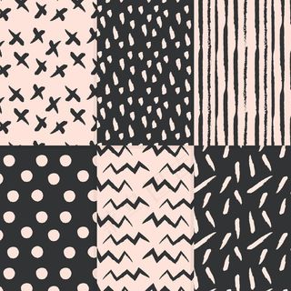 抽象风格手绘图案集