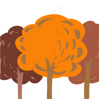 树木秋天树