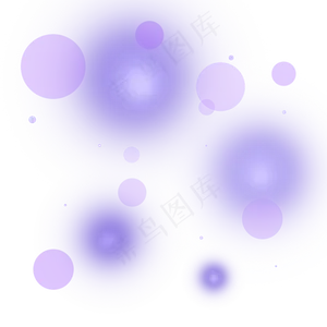 淡紫色浪漫温馨圆形光晕