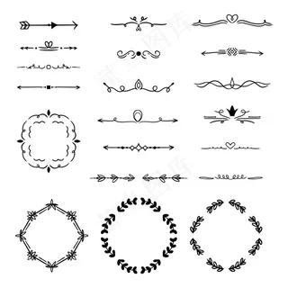 手绘装饰元素集
