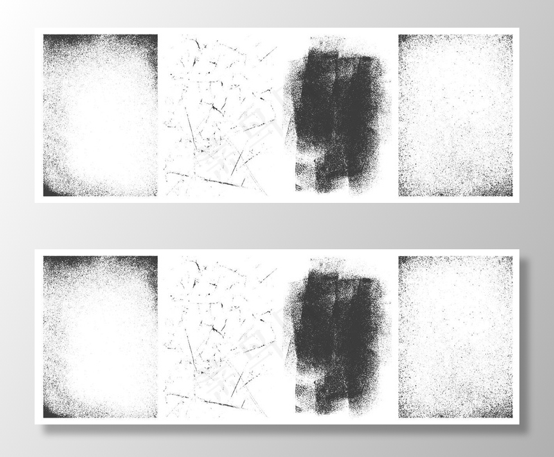 复古垃圾横幅banner套装