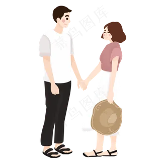 矢量七夕情人节装饰素材