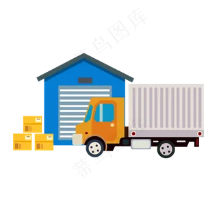 货车矢量物流仓库 货车矢量物流仓库