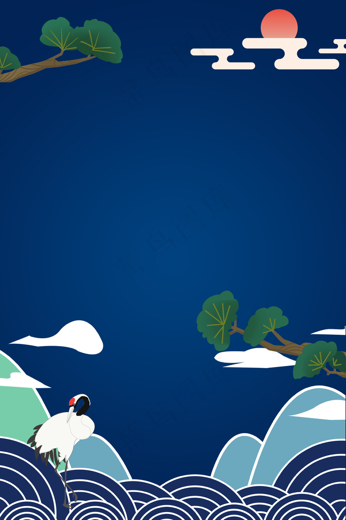 寒露传统节气中国风海报背景