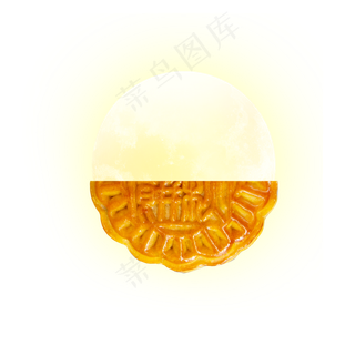 中秋节月饼加月亮