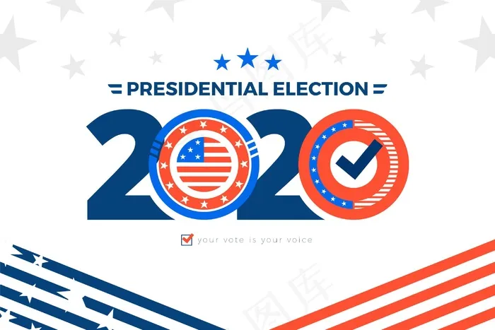 2020年美国总统选举背景eps,ai矢量模版下载