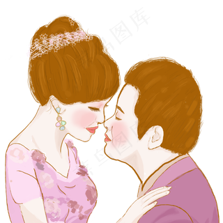 婚礼情侣手绘爱人手绘love