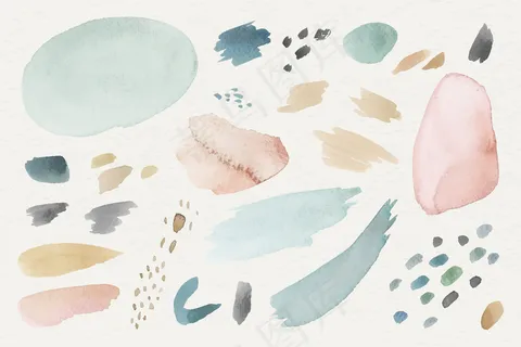 彩色水彩图案背景模板