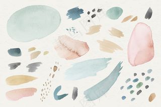 彩色水彩图案背景模板