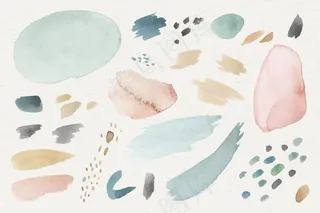 彩色水彩图案背景模板