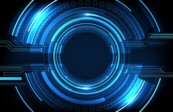 圆形未来技术用户界面的抽象背景eps,ai矢量模版下载