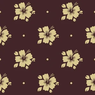 无缝花图案。植物花卉背景装饰，