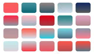 红色和粉色渐变色调组合