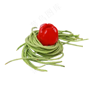 灯笼椒和长豆角