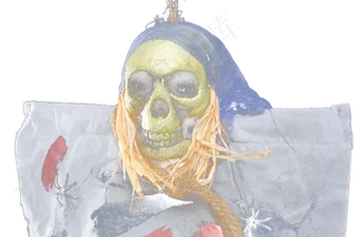 骷髅头危险害怕恐怖恶魔