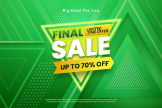 具有特殊折扣的真实销售背景