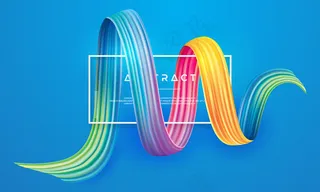 色彩丰富，现代，流动矢量设计。