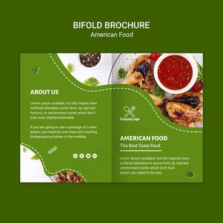 美国食品双折小册子
