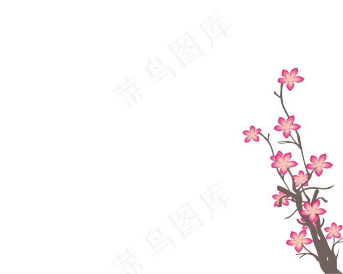 樱花开花植物免扣png