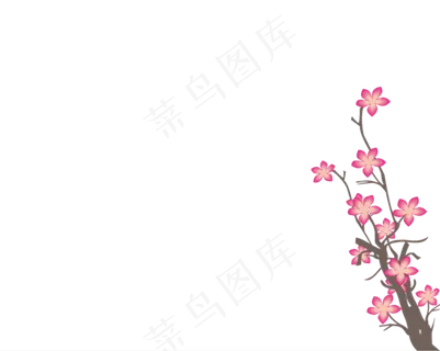 樱花开花植物免扣png