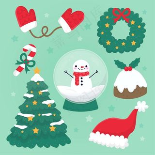 手绘圣诞元素系列