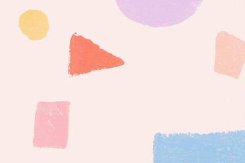 彩色几何图案背景手工版画