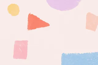 彩色几何图案背景手工版画